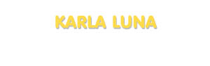 Der Vorname Karla Luna